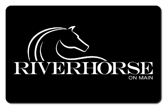 riverhorse logo over black background